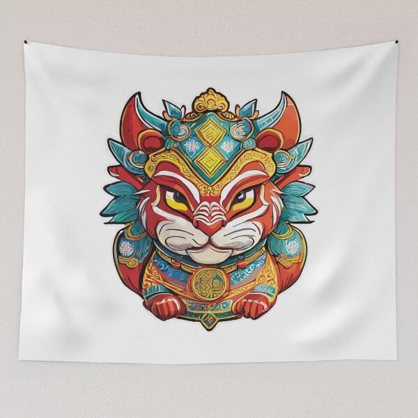 Item preview, Cartoon animal in Asian style art designed and sold by nvrprooo.