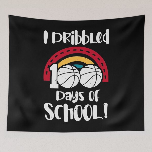 Item preview, 100 days of school basketball , I Dribbled 100 Days of School ,Basketball I Dribbled My Way To 100 Days Basketball Student designed and sold by TigerArtistic.