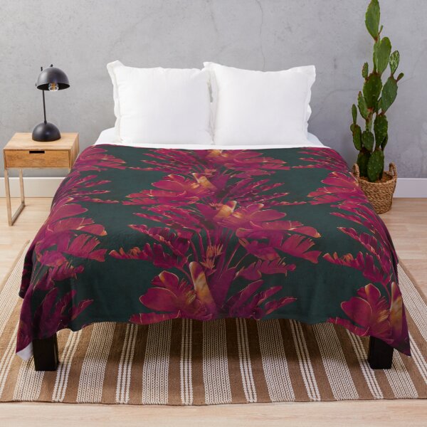 Item preview, Tropical palm tree in the jungle  in red coulor designed and sold by Natalia Ruzhyna.