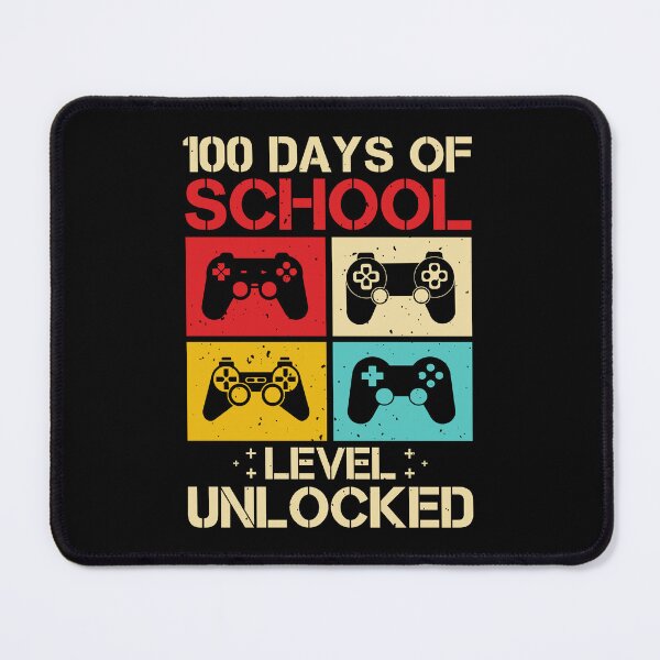 Item preview, Level 100 Days Of School Unlocked Retro , 100 days of school level unlocked retro vintage distressed game designed and sold by TigerArtistic.
