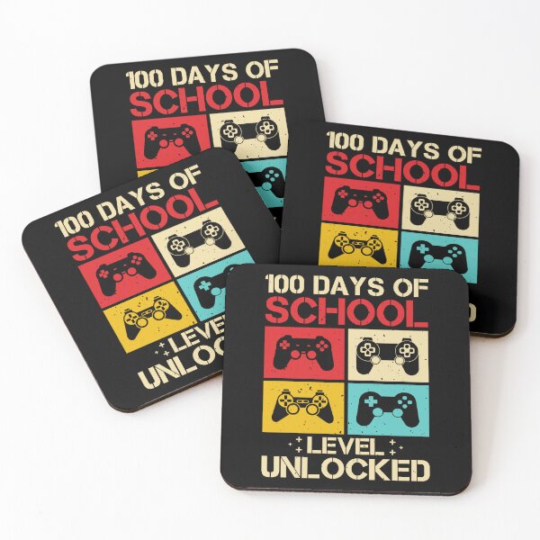 Item preview, Level 100 Days Of School Unlocked Retro , 100 days of school level unlocked retro vintage distressed game designed and sold by TigerArtistic.