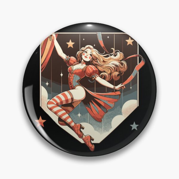 Item preview, Circus girl give show on flying trapeze designed and sold by TomFrontierArt.