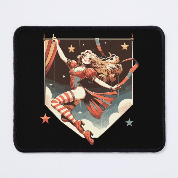 Item preview, Circus girl give show on flying trapeze designed and sold by TomFrontierArt.