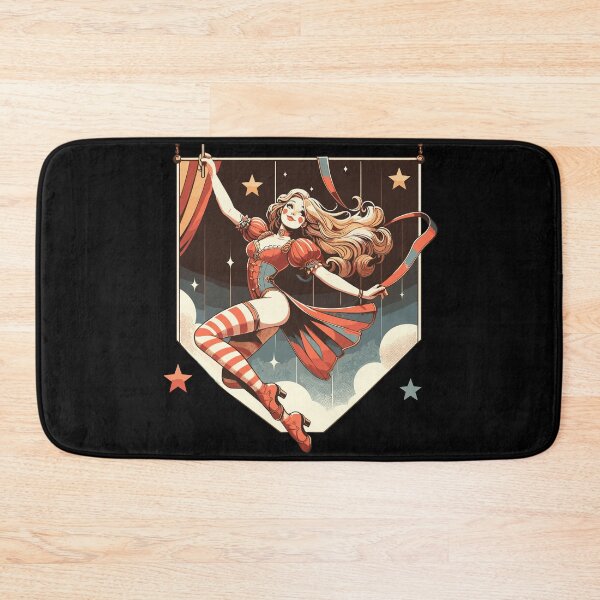 Item preview, Circus girl give show on flying trapeze designed and sold by TomFrontierArt.