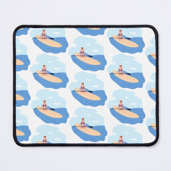 Item preview, Water sports. Young woman standing on sup board  designed and sold by Innamalinka.