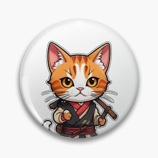 Item preview, Cool Cinnamon cat assassin in Japan designed and sold by KorArtStudio.