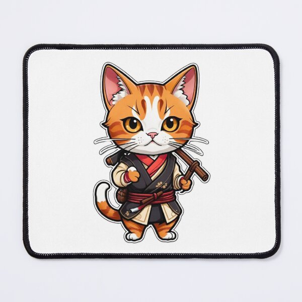 Item preview, Cool Cinnamon cat assassin in Japan designed and sold by KorArtStudio.