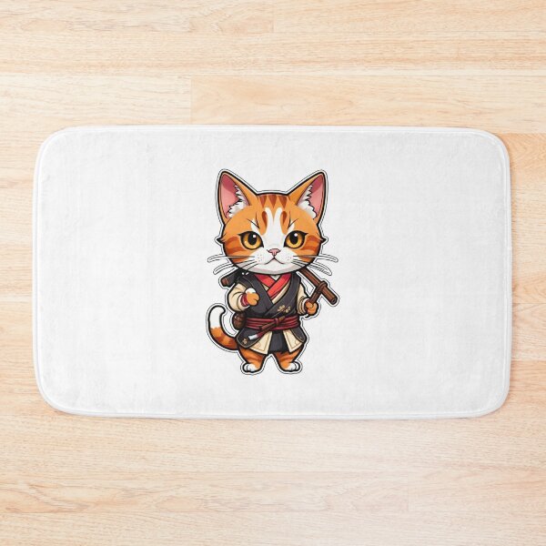 Item preview, Cool Cinnamon cat assassin in Japan designed and sold by KorArtStudio.
