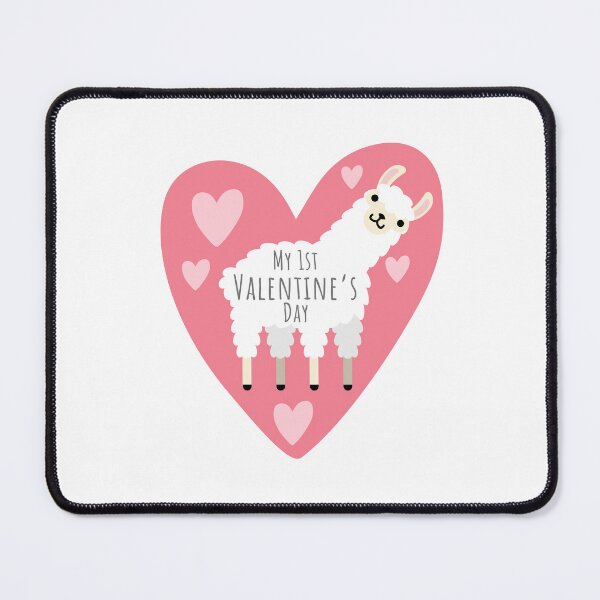 Item preview, Cute Valentine's Day gifts Alpaca Hearts Design My 1st Valentine's Day designed and sold by TheVirtualSpace.