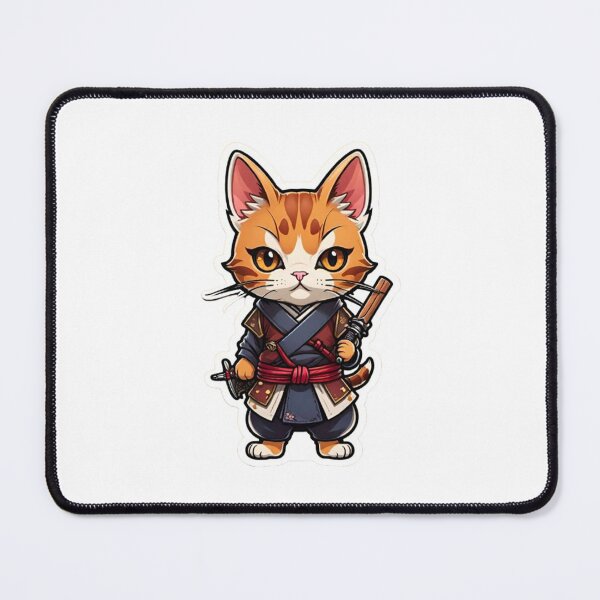 Item preview, Cool Cinnamon cat assassin samurai in Japan designed and sold by KorArtStudio.