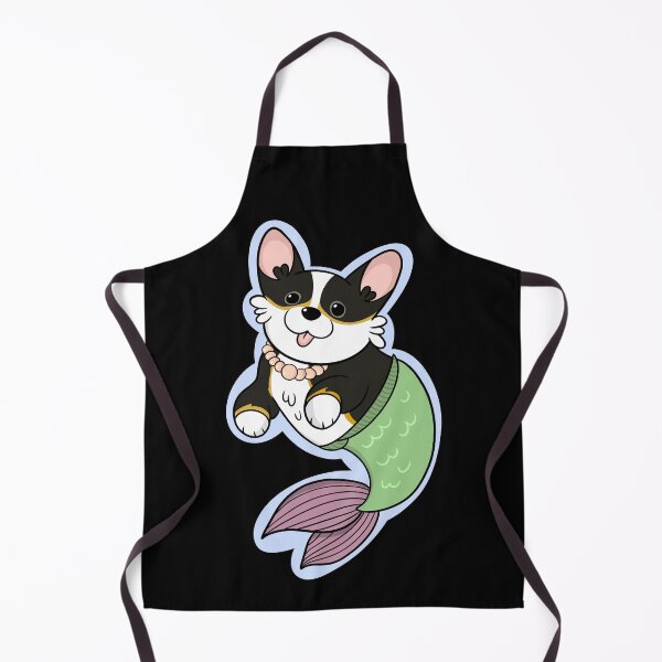Item preview, Cute Mermaid Tri Color Corgi designed and sold by DrawsCutePaws.