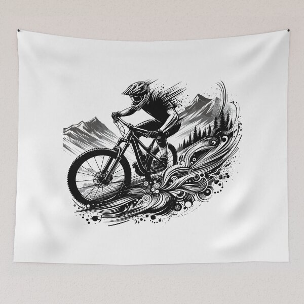 Item preview, MTB mountain biking downhill gift designed and sold by Pineapple-Tree.