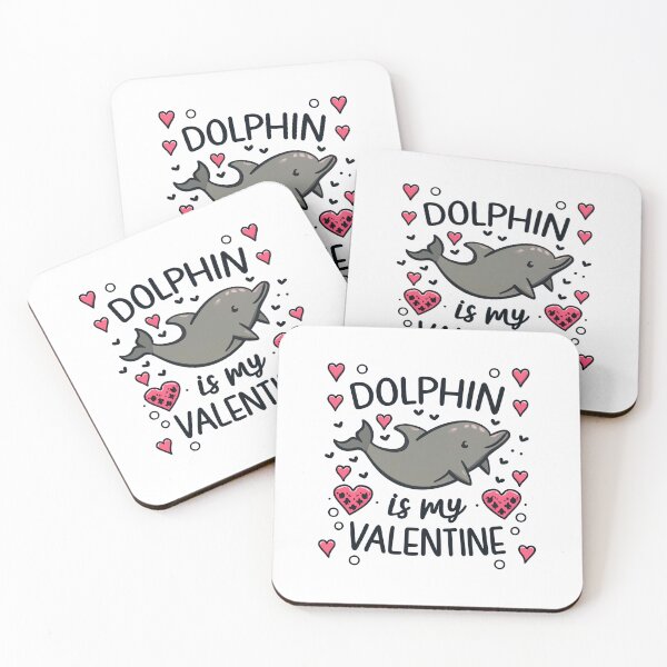 Item preview, Dolphin Is My Valentine designed and sold by Itsheartshop.
