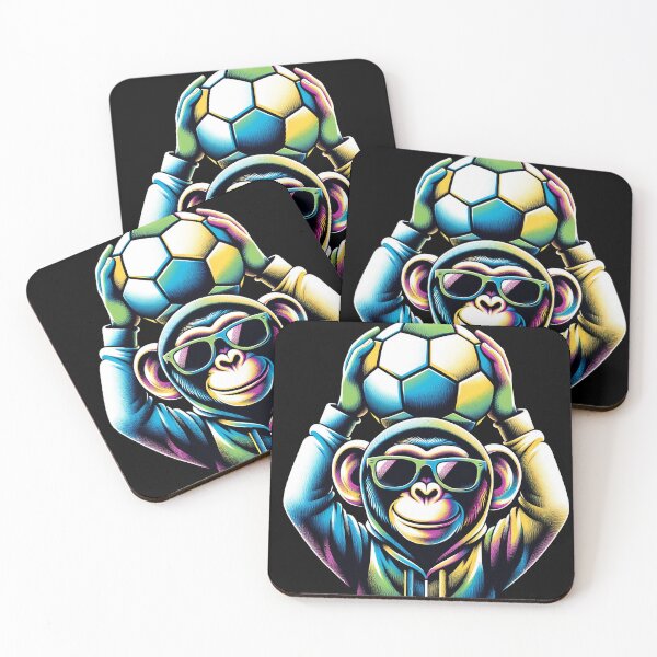 Item preview, Happy Football Soccer Monkey designed and sold by LoviDesign.