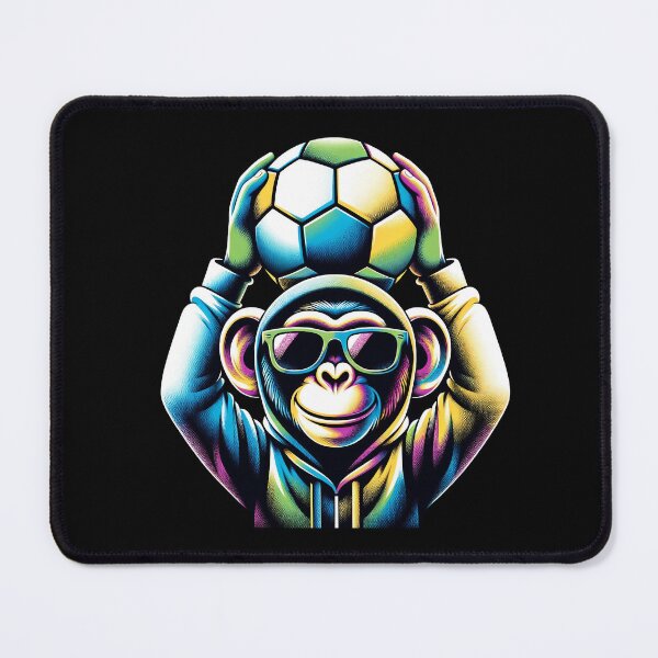 Item preview, Happy Football Soccer Monkey designed and sold by LoviDesign.