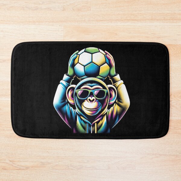 Item preview, Happy Football Soccer Monkey designed and sold by LoviDesign.
