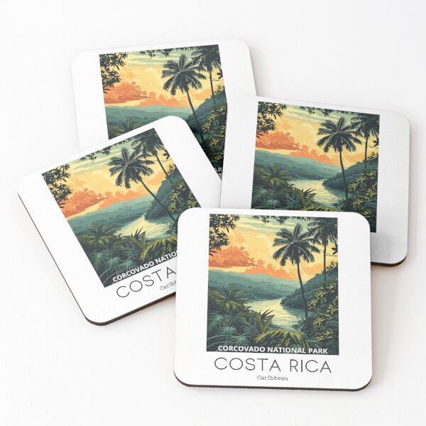Item preview, A Vintage Travel Illustration of Corcovado National Park - Costa Rica  designed and sold by GoodOldVintage.