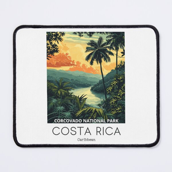 Item preview, A Vintage Travel Illustration of Corcovado National Park - Costa Rica designed and sold by GoodOldVintage.