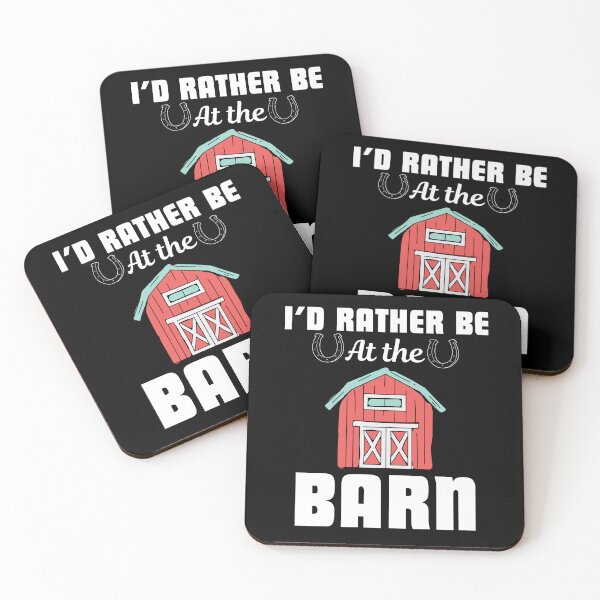 Item preview, I'd rather be at the barn, funny saying for horse lover, breeder and owner designed and sold by NBSStore.