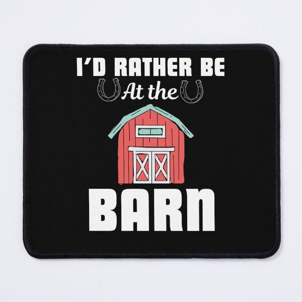 Item preview, I'd rather be at the barn, funny saying for horse lover, breeder and owner designed and sold by NBSStore.
