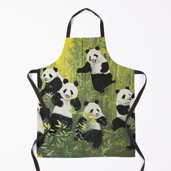 Item preview, cute pandas in the bamboo forest designed and sold by Mauswohn.