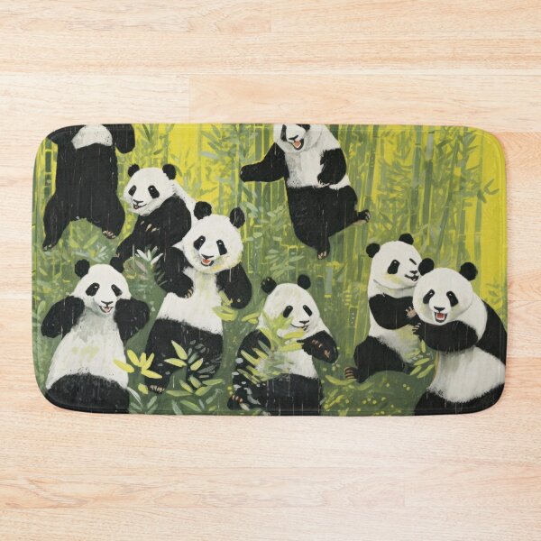 Item preview, cute pandas in the bamboo forest designed and sold by Mauswohn.