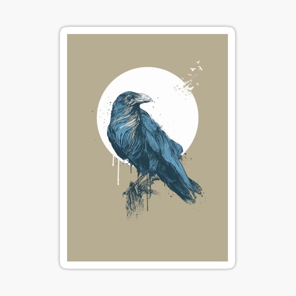 Aperçu de l'œuvre Corbeau bleu II créée et vendue par soltib.