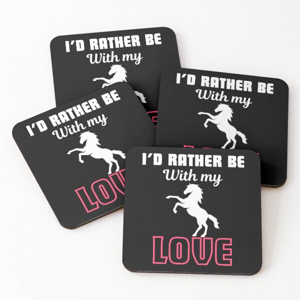 Item preview, I'd rather be with my love, funny saying for horse lover, breeder and owner designed and sold by NBSStore.