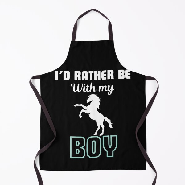 Item preview, I'd rather be with my boy, funny saying for horse lover, breeder and owner designed and sold by NBSStore.