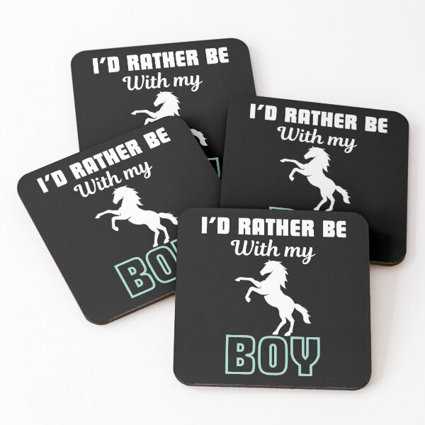 Item preview, I'd rather be with my boy, funny saying for horse lover, breeder and owner designed and sold by NBSStore.