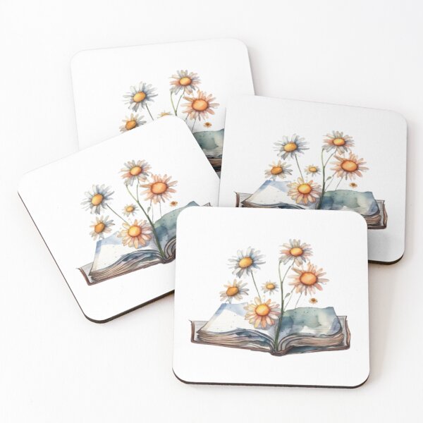 Item preview, Daisy flowers growing in a book designed and sold by printmala.