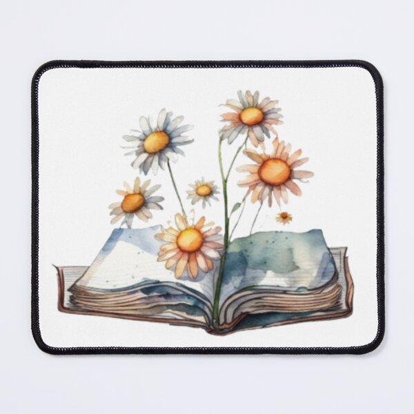 Item preview, Daisy flowers growing in a book designed and sold by printmala.