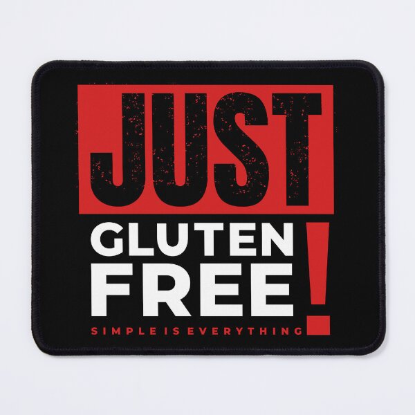 Item preview, "Just Gluten-free" t shirt design - Dark mode designed and sold by MyGluteesFree77.