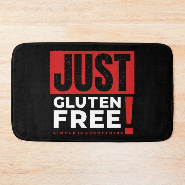 Item preview, "Just Gluten-free" t shirt design - Dark mode designed and sold by MyGluteesFree77.