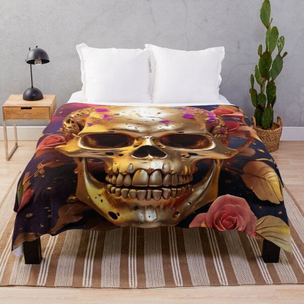 Item preview, Gold Skull designed and sold by ProfArtStudio.