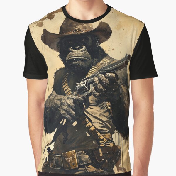 Six Gun Gorilla Graphic T-Shirt