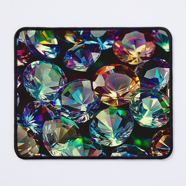 Item preview, Pattern of precious stones, green diamond, 4K macro photography designed and sold by Arzu Abbas.
