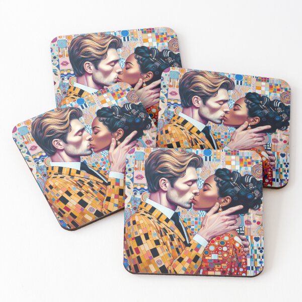 Item preview, The kiss - modern designed and sold by tipitoes.