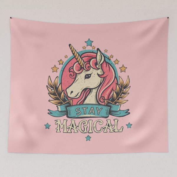 Item preview, Magical unicorn say stay magical  designed and sold by Coollzone.
