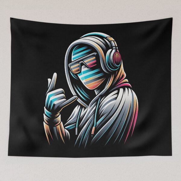 Item preview, Cool Colorful Guy Headphones and Sunglasses designed and sold by LoviDesign.