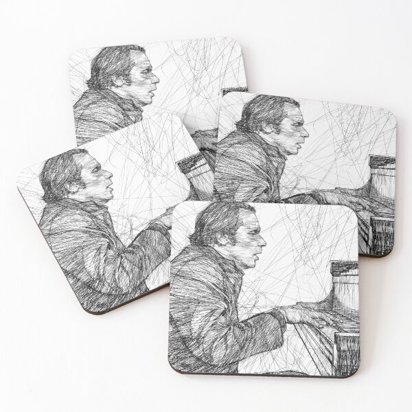 Item preview, GLENN GOULD - ink portrait .1 designed and sold by lautir.