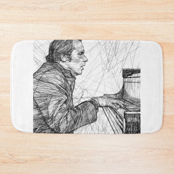 Item preview, GLENN GOULD - ink portrait .1 designed and sold by lautir.