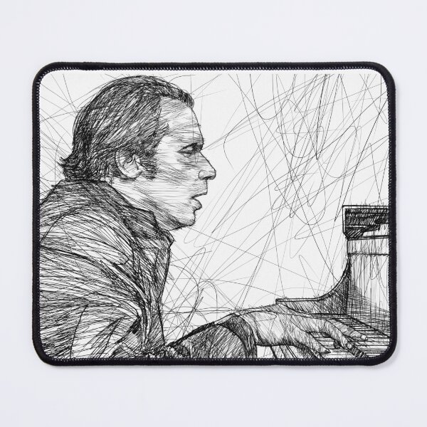 Item preview, GLENN GOULD - ink portrait .1 designed and sold by lautir.