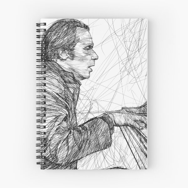 Item preview, GLENN GOULD - ink portrait .1 designed and sold by lautir.
