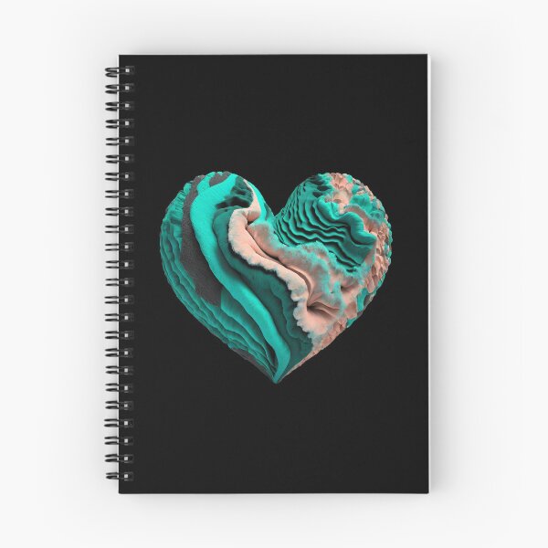 Item preview, Heart Waves AbstractAesthetic Valentine Mint Peach Fuzz  designed and sold by Lelijo.