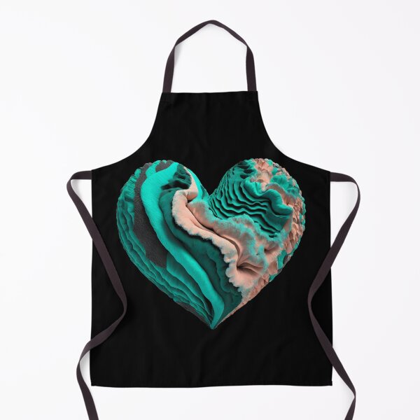 Item preview, Heart Waves AbstractAesthetic Valentine Mint Peach Fuzz designed and sold by Lelijo.