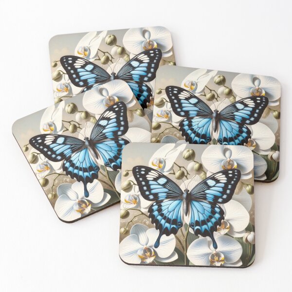 Item preview, Butterfly with orchids designed and sold by ClumsyClouds.
