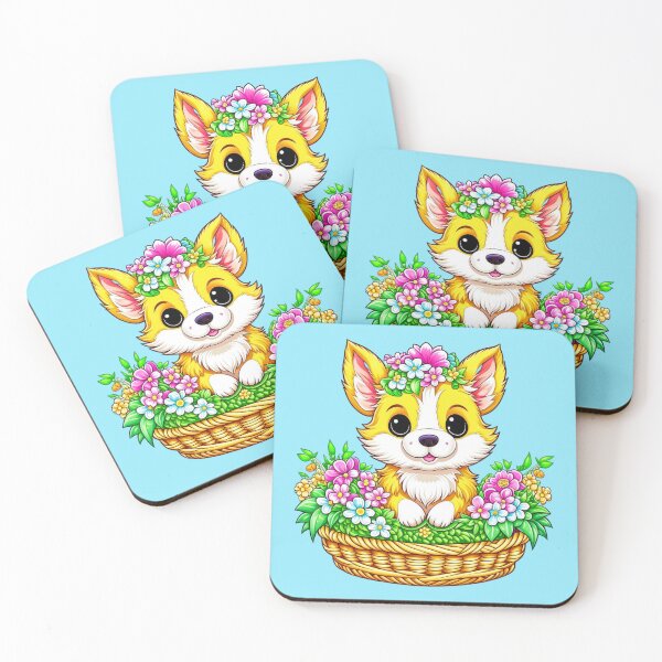 Item preview, Spring Easter Cute Dog in Flowers designed and sold by HolidayBug.