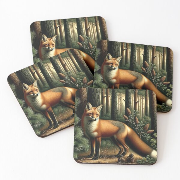Item preview, Fox in the forest designed and sold by ClumsyClouds.