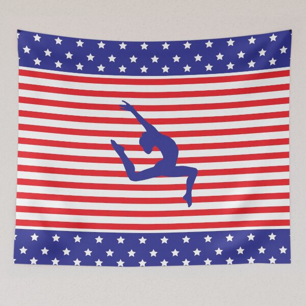 Item preview, Stars and Stripes Gymnast designed and sold by Flexiblepeople.